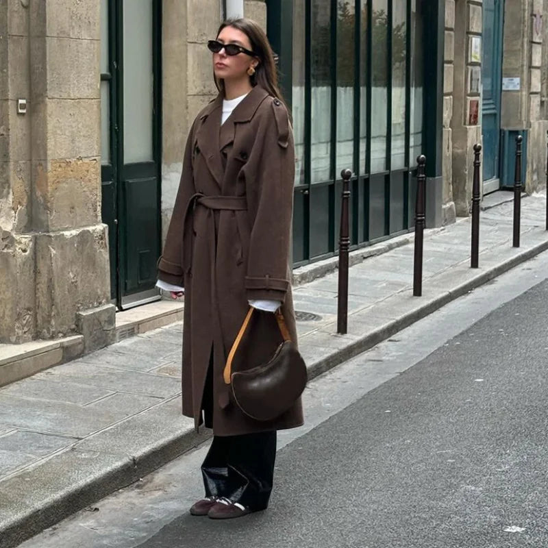 Grace | Women's Wool Trench Coat - Elegant Winter Outerwear 3