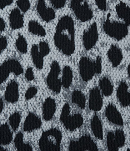 Chic High Waisted Leopard Print Waffle Baggy Pants with Pockets for Women 7