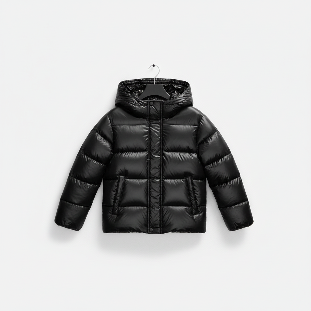 Black Puffer Jacket | Women's Slim Fit Winter Coat