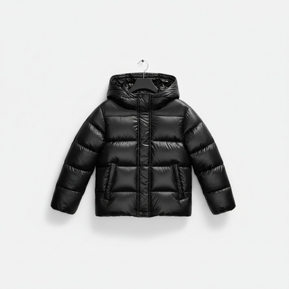 Black Puffer Jacket | Women's Slim Fit Winter Coat