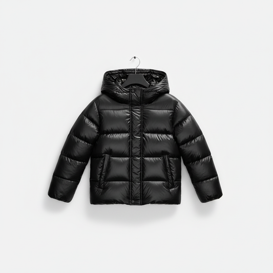 Black Puffer Jacket | Women's Slim Fit Winter Coat