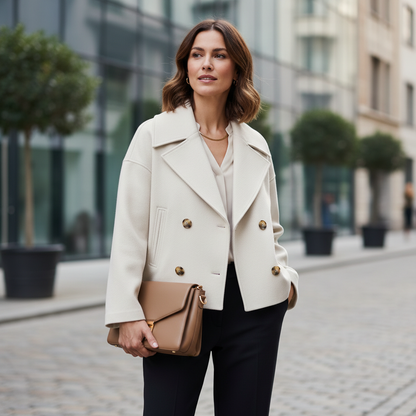 Double Breasted Women's Coat | Stylish Winter Outerwear