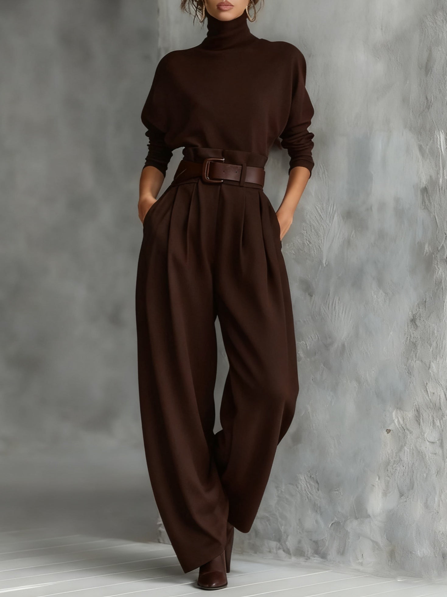 All-Black Turtleneck Set | Women's Outfit 4