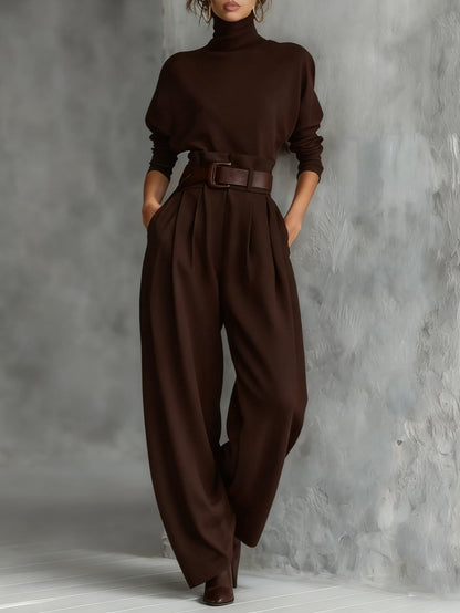 All-Black Turtleneck Set | Women's Outfit 4