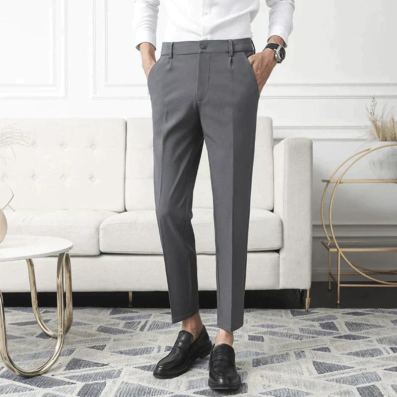 Augusto Stretchable Comfort Pants | Modern Fit Trousers 4
