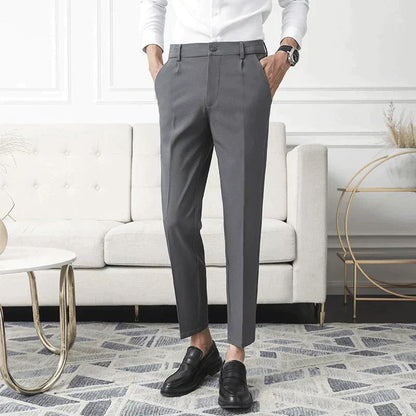 Augusto Stretchable Comfort Pants | Modern Fit Trousers 4