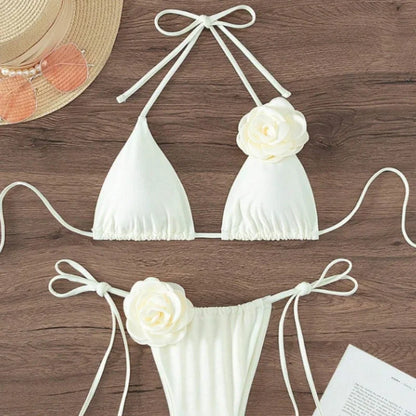 Aurevella™ - Halter Strappy Bikini Set