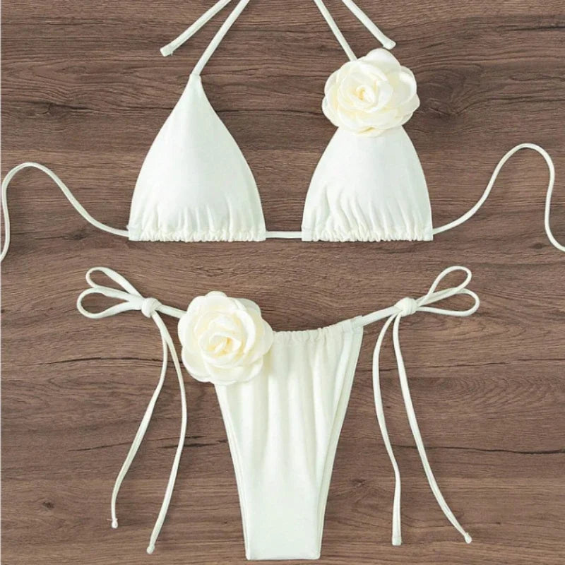 Aurevella™ - Halter Strappy Bikini Set