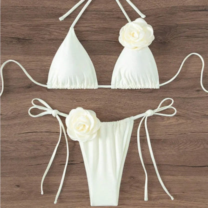 Aurevella™ - Halter Strappy Bikini Set