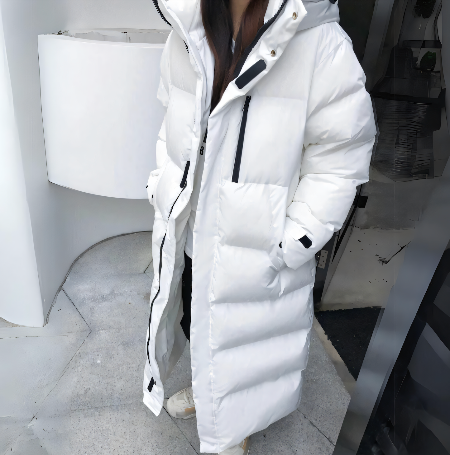 Black Puffer Jacket Women | Windproof Winter Coat 2