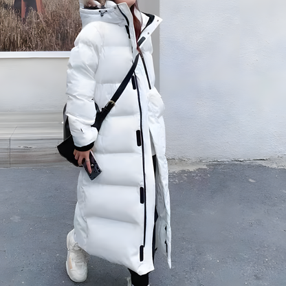 Black Puffer Jacket Women | Windproof Winter Coat 3