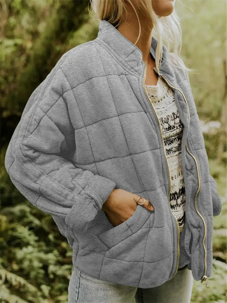 Black Quilted Jacket | Women's Winter Coats 4