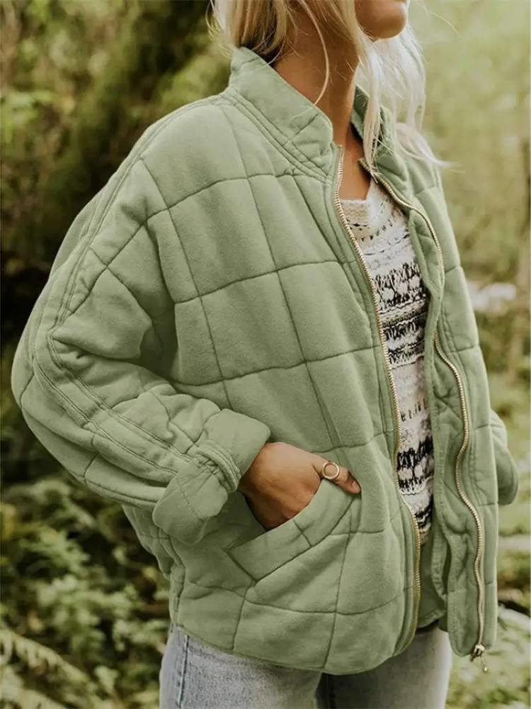 Black Quilted Jacket | Women's Winter Coats 5