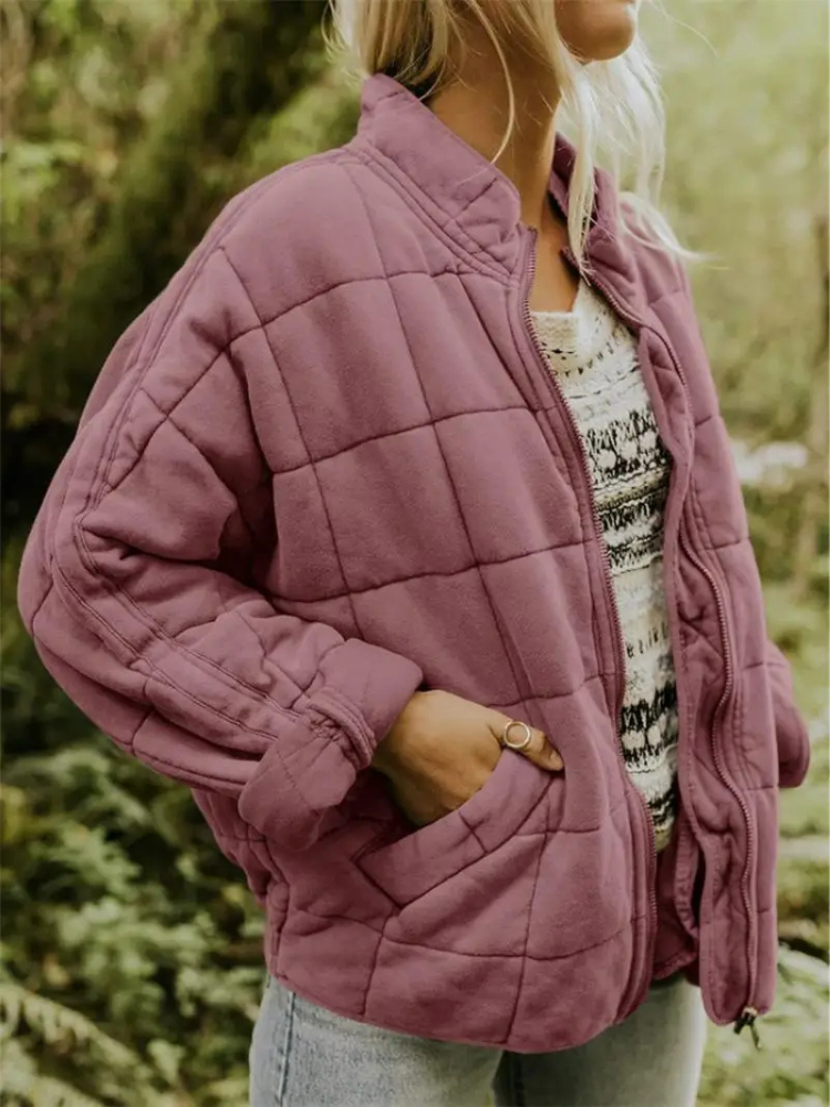 Black Quilted Jacket | Women's Winter Coats 7