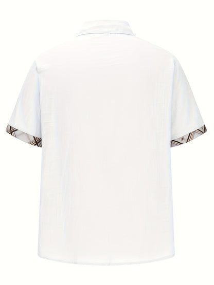 Caden Shirt | Men's Casual Summer T-Shirt with Graphic Check 6