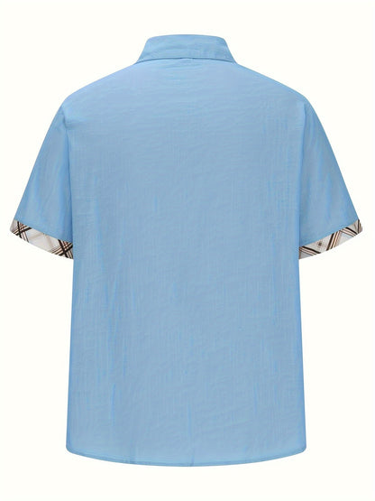 Caden Shirt | Men's Casual Summer T-Shirt with Graphic Check 8