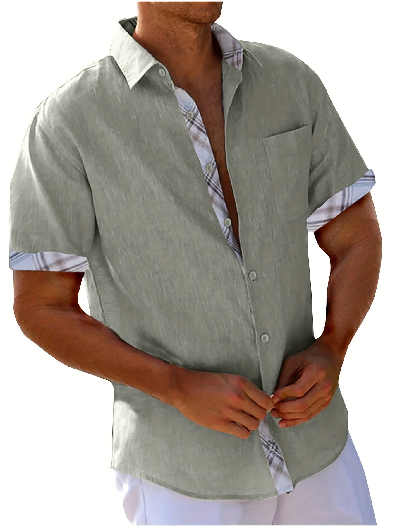 Caden Shirt | Men's Casual Summer T-Shirt with Graphic Check 5
