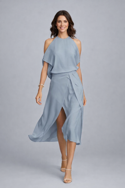 Carlotta | Off-the-shoulder summer midi dress