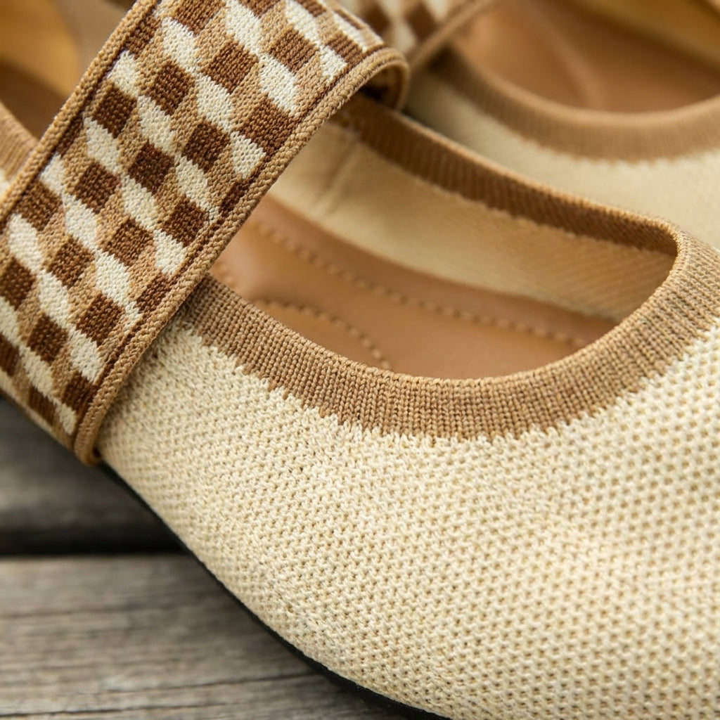 Catalina | Women's Pointe Shoes with Checkered Strap