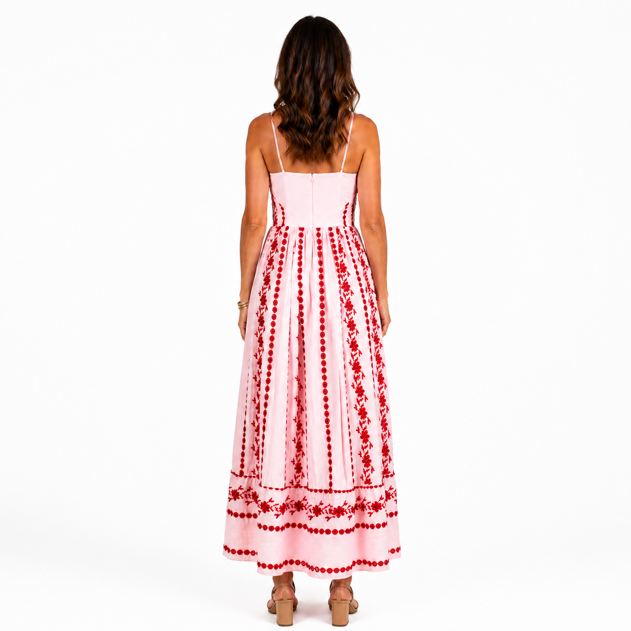 Chic Women's V-Neck Hollow Out Summer Dress for Beach and Casual Outings