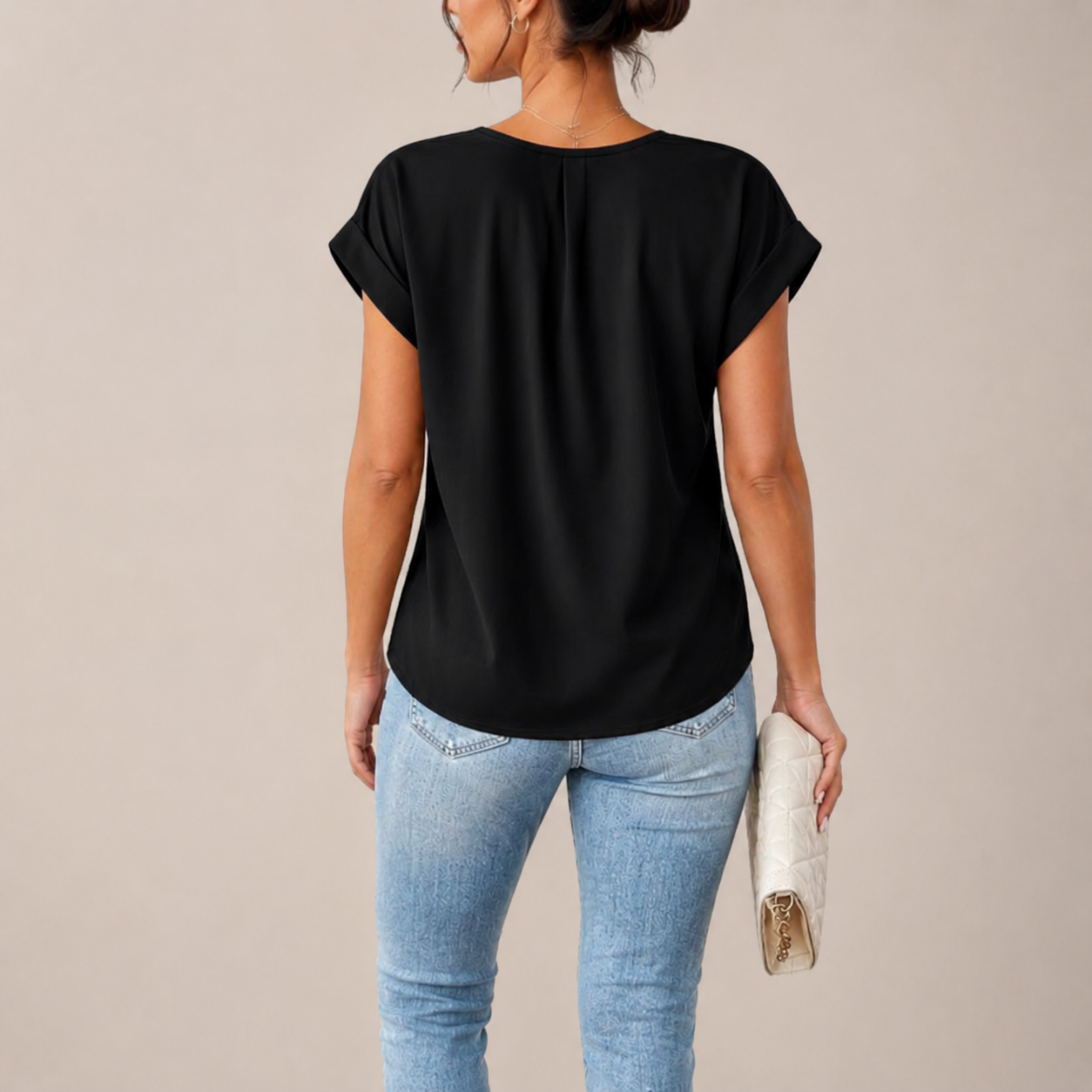 Chic Twist Front | Women's Top with V-Neck Design | Stylish Blouse for Going Out 2