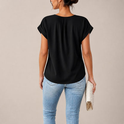 Chic Twist Front | Women's Top with V-Neck Design | Stylish Blouse for Going Out 2