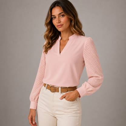 Women’s V-Neck Top – Flowy Fit for Effortless Style and Comfort