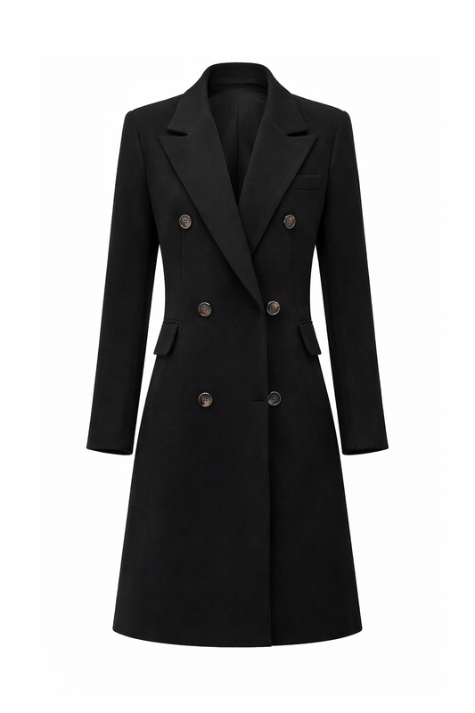 Elegant Long Wool Coat for Women | Winter Outerwear