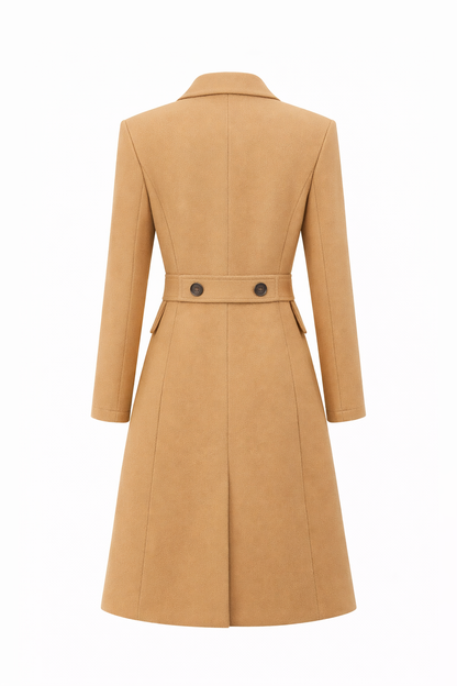 Elegant Long Wool Coat for Women | Winter Outerwear