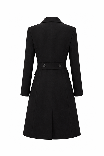 Elegant Long Wool Coat for Women | Winter Outerwear