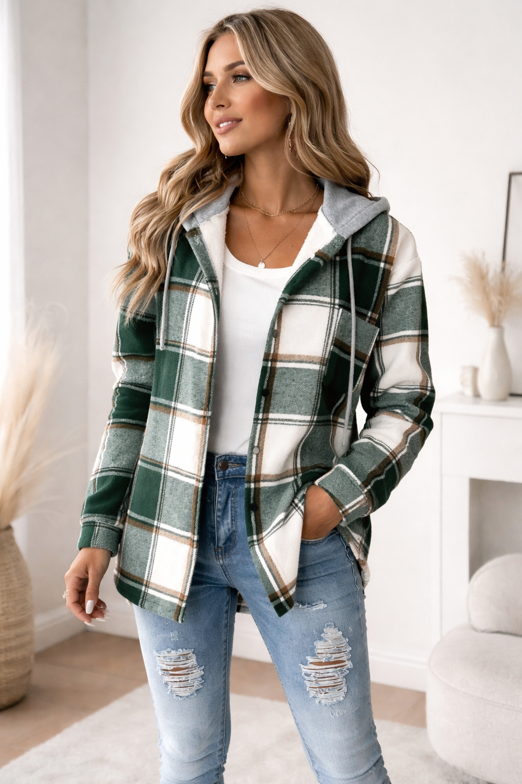Nela Women's Rain Jacket with Hood | Stylish Hooded Jacket