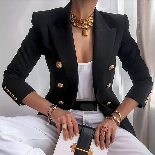 Classic Tailored White Blazer | Women's Elegant Blazer 0