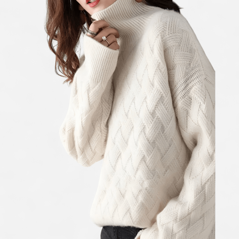 Colette Cashmere Sweater | Women's Turtleneck Sweater 1