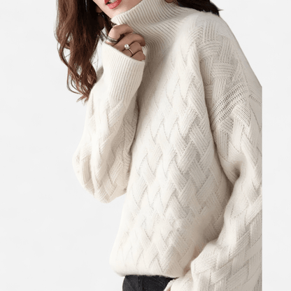 Colette Cashmere Sweater | Women's Turtleneck Sweater 1