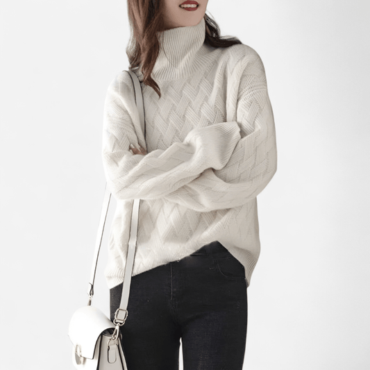 Colette Cashmere Sweater | Women's Turtleneck Sweater 2