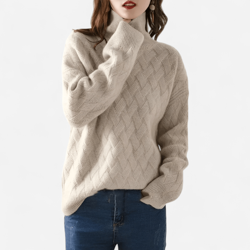 Colette Cashmere Sweater | Women's Turtleneck Sweater 4