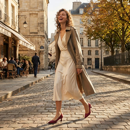 Covadonga | Women's Elegant Pointed Toe Pumps with Low Heel