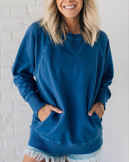 Cozy Pullover | Women's Oversized Sweater with Pocket 4
