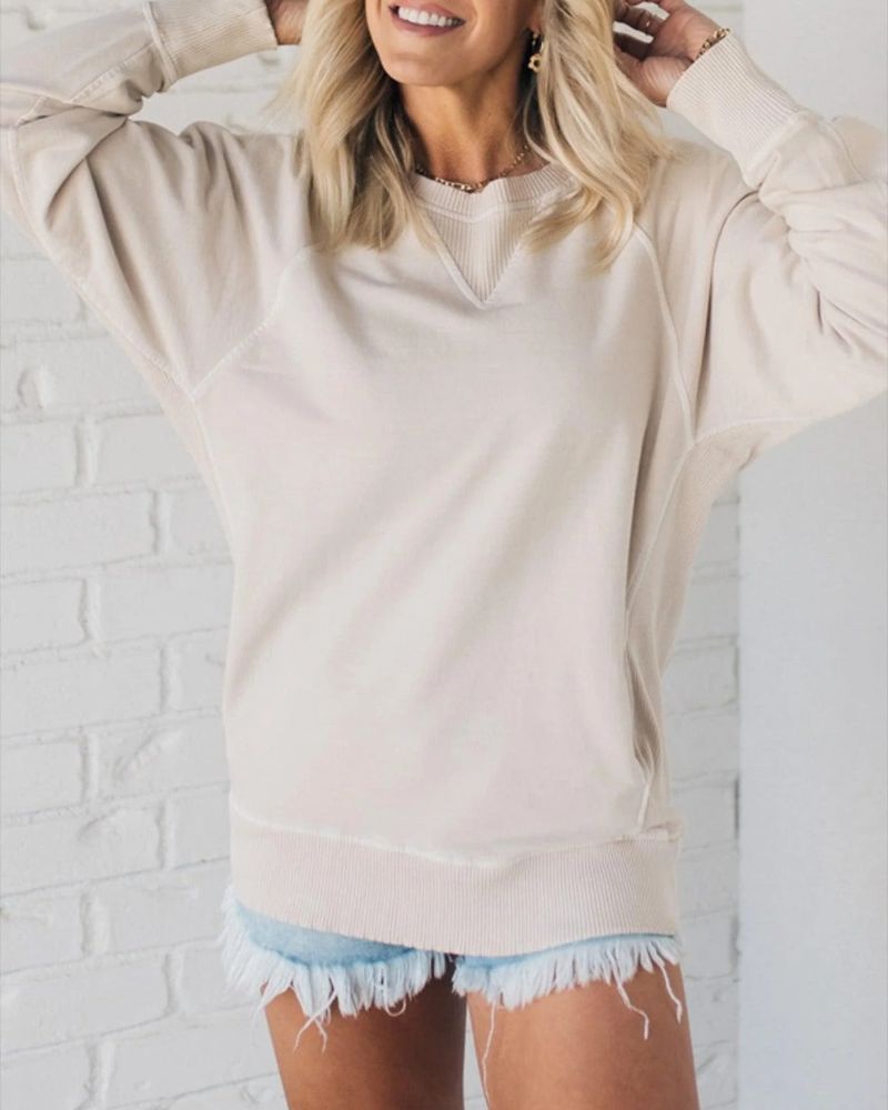 Cozy Pullover | Women's Oversized Sweater with Pocket 5