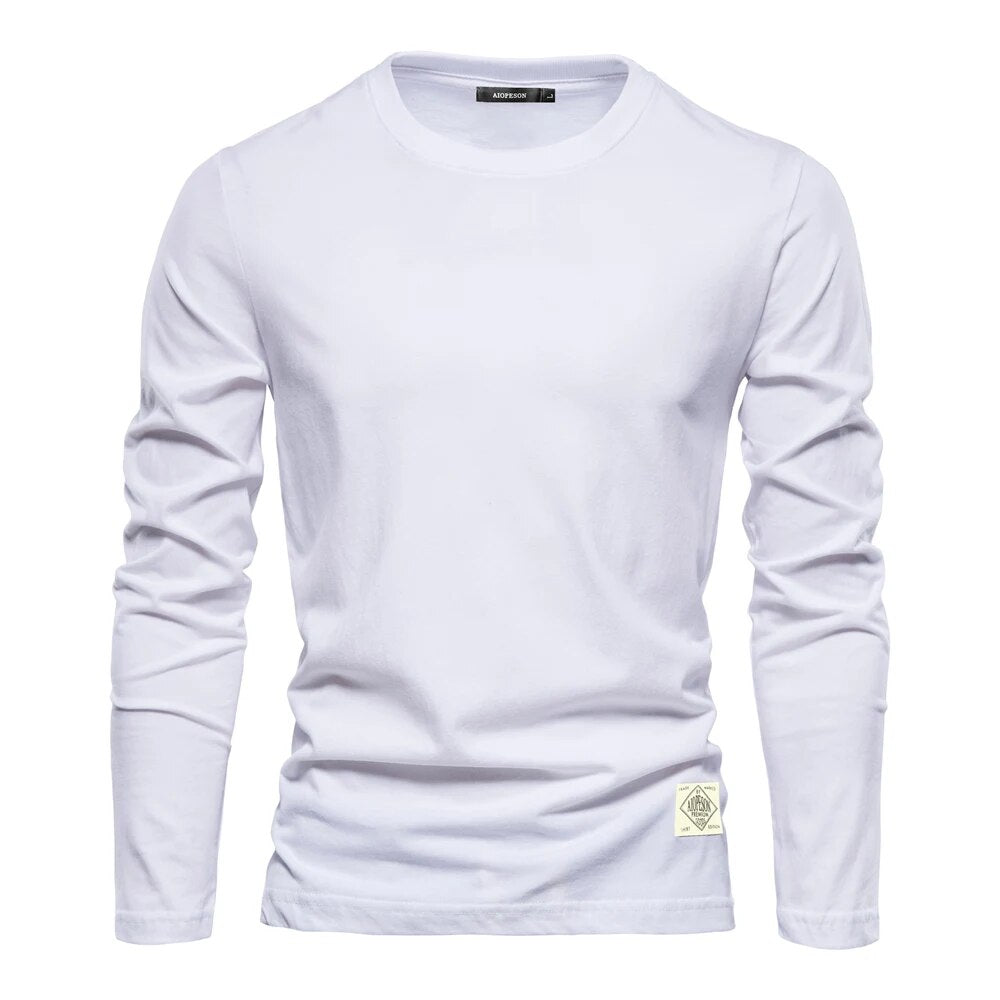 Long Sleeve O-Neck T-Shirt | Men's Long Sleeved T Shirt 2