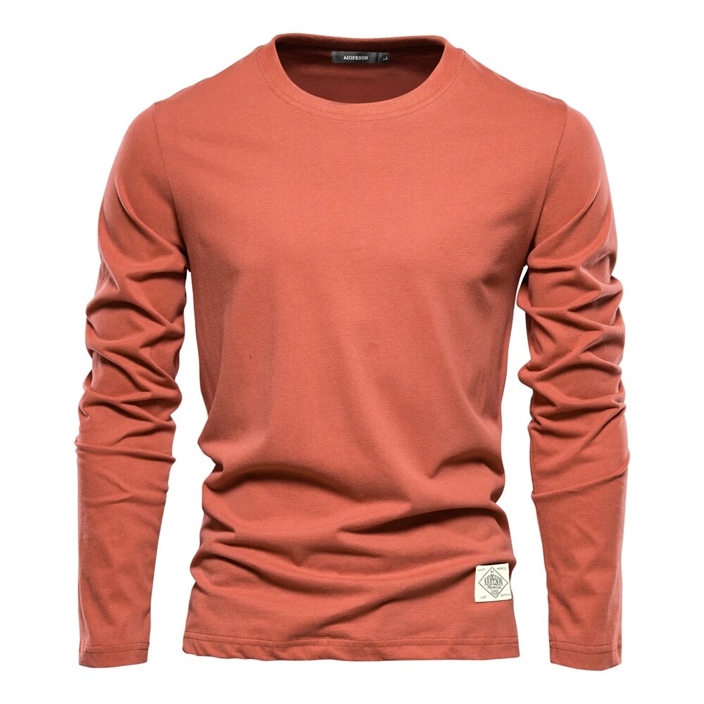 Long Sleeve O-Neck T-Shirt | Men's Long Sleeved T Shirt 5