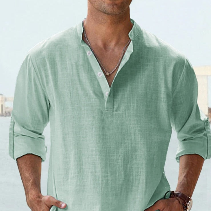 Wolff Relaxed Summer Shirt | Men's Summer Button Up Shirt 12