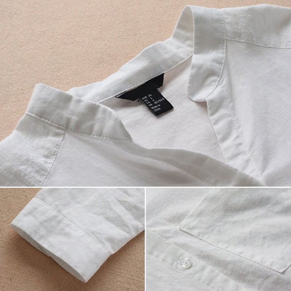 Linen-Cotton Blend Casual Button Down Shirt | Men's Casual Shirts 2