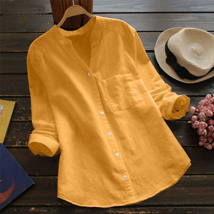 Linen-Cotton Blend Casual Button Down Shirt | Men's Casual Shirts 4