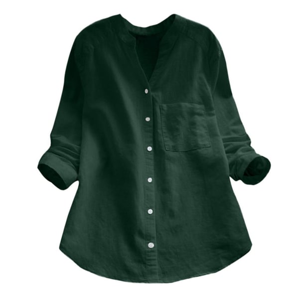 Linen-Cotton Blend Casual Button Down Shirt | Men's Casual Shirts 5