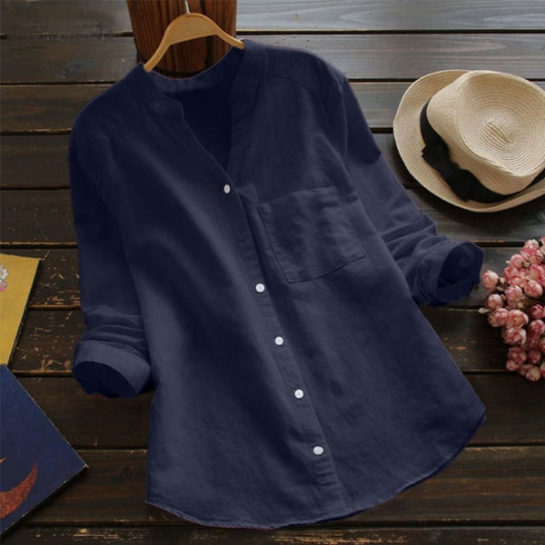 Linen-Cotton Blend Casual Button Down Shirt | Men's Casual Shirts 8