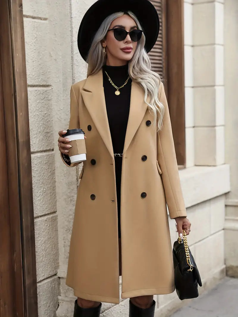 Elegant Long Wool Coat for Women | Winter Outerwear 4
