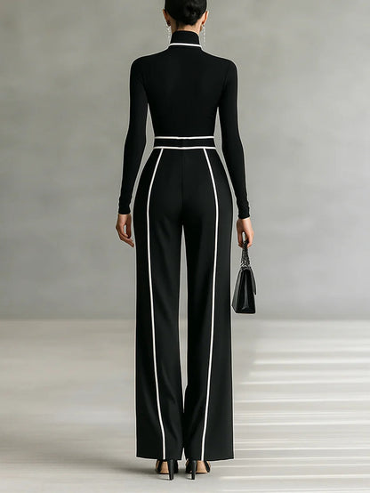 Elegant Turtleneck Set | Women's Two-Piece Outfit 1