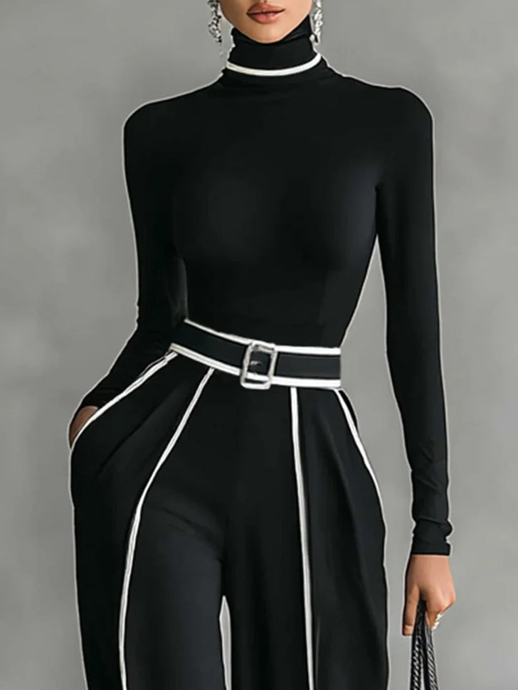 Elegant Turtleneck Set | Women's Two-Piece Outfit 2