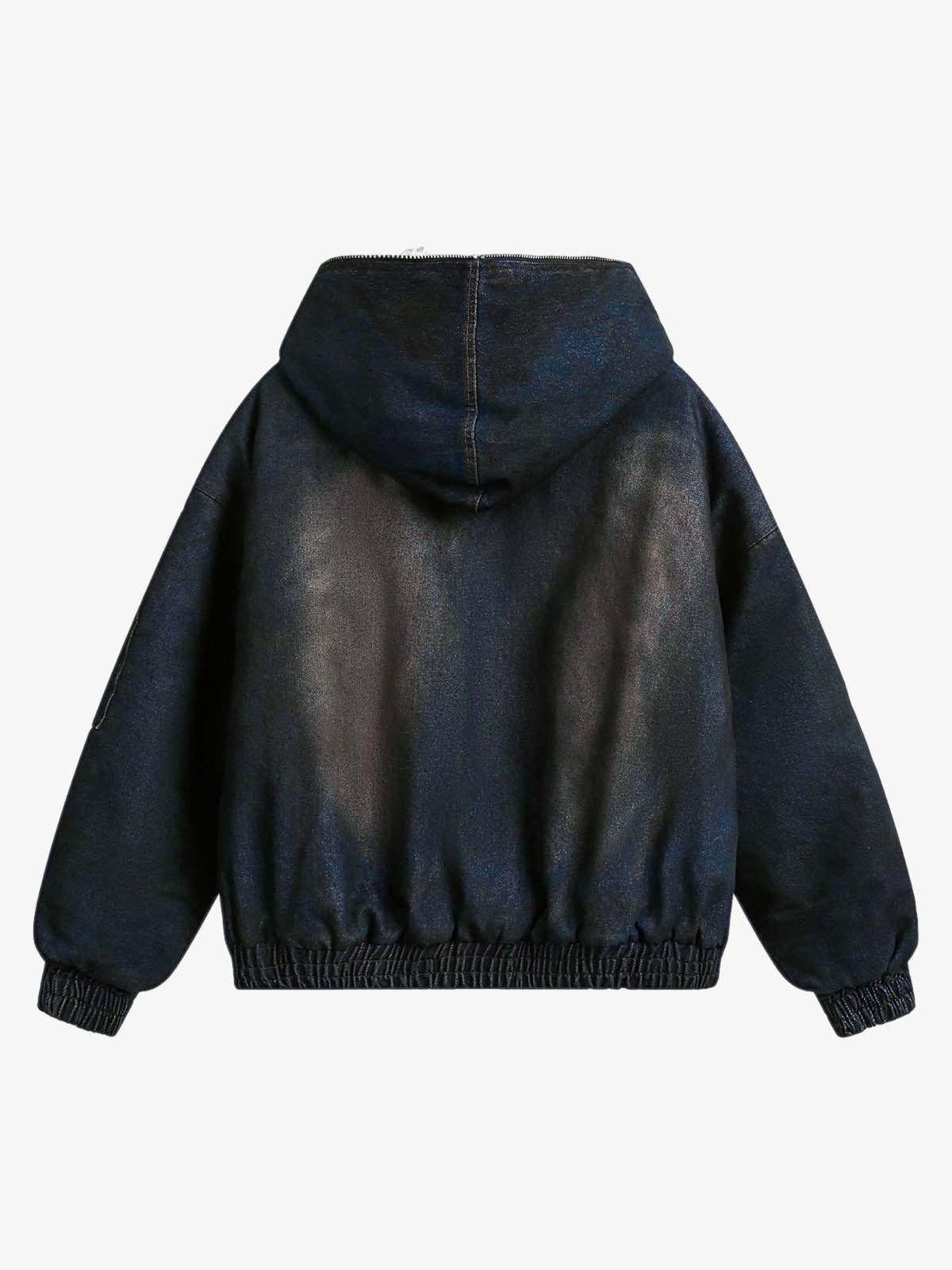 Faux Fur Hooded Jacket | Casual Denim Outerwear 7